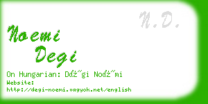 noemi degi business card